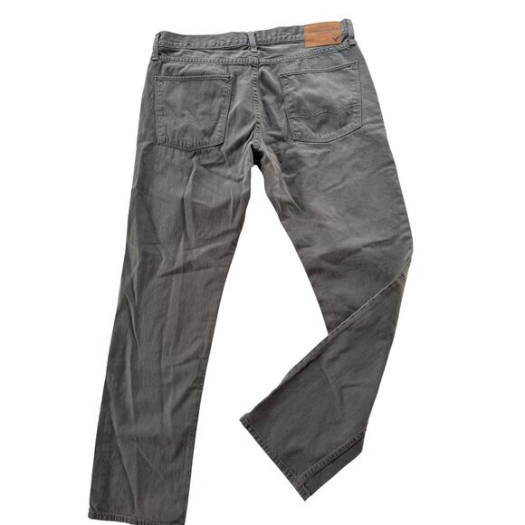 American Eagle Grey Jeans Slim Straight 34 x 32 - Picture 1 of 5